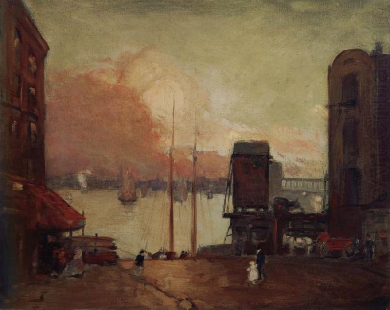 Robert Henri Cumulus Clouds,East River china oil painting image